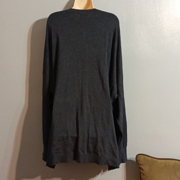DG2 by Diane Gilman women's 3XL charcoal gray light weight sweater - Picture 14 of 17